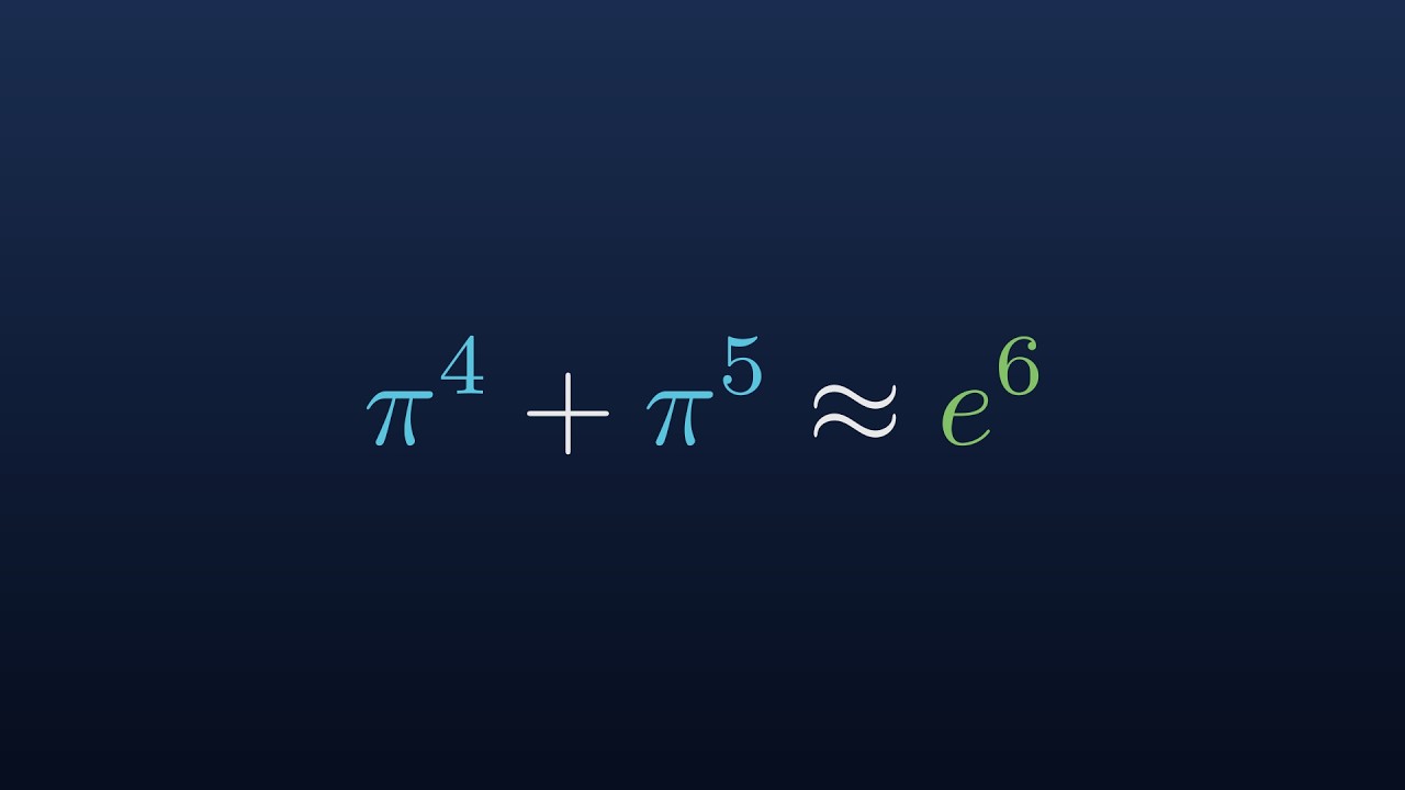 π⁴ + π⁵ ≈ e⁶ Is Not A Coincidence (Or Is It?)