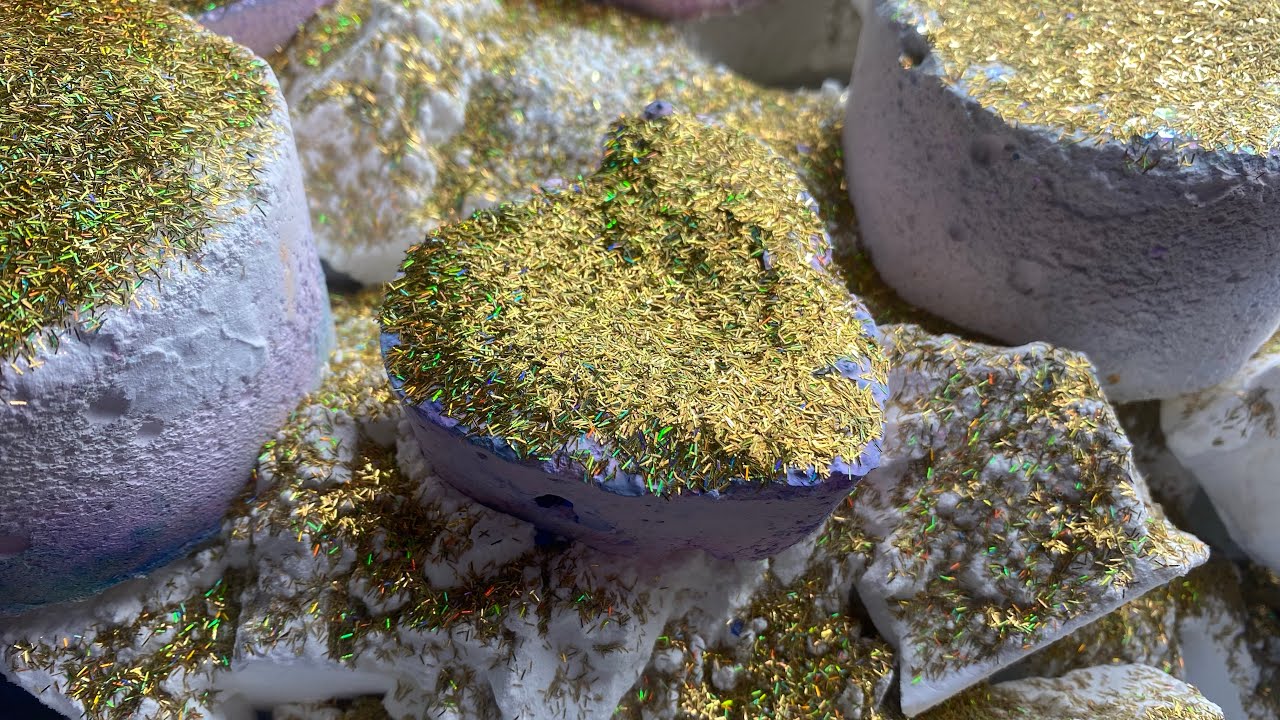 Glitter & Cornstarch | Gym Chalk & Reformed Gym Chalk Asmr