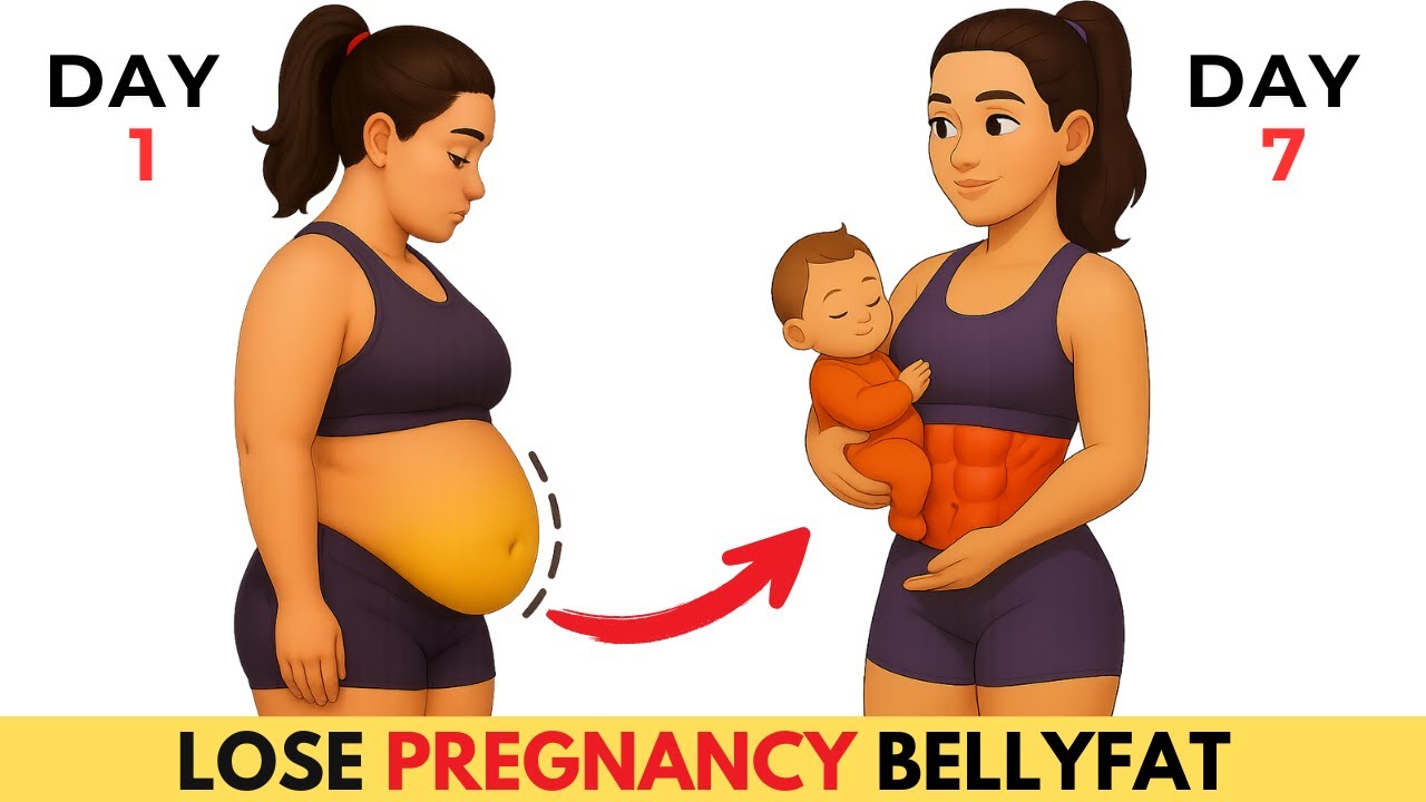 How to Lose Belly Fat After Pregnancy | 30mins Home Standing Workout