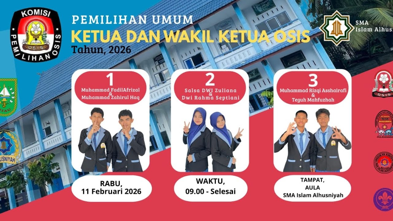 Debat Calon Ketua OSIS SMA Islam Al Husniyah 9 Februari 2026