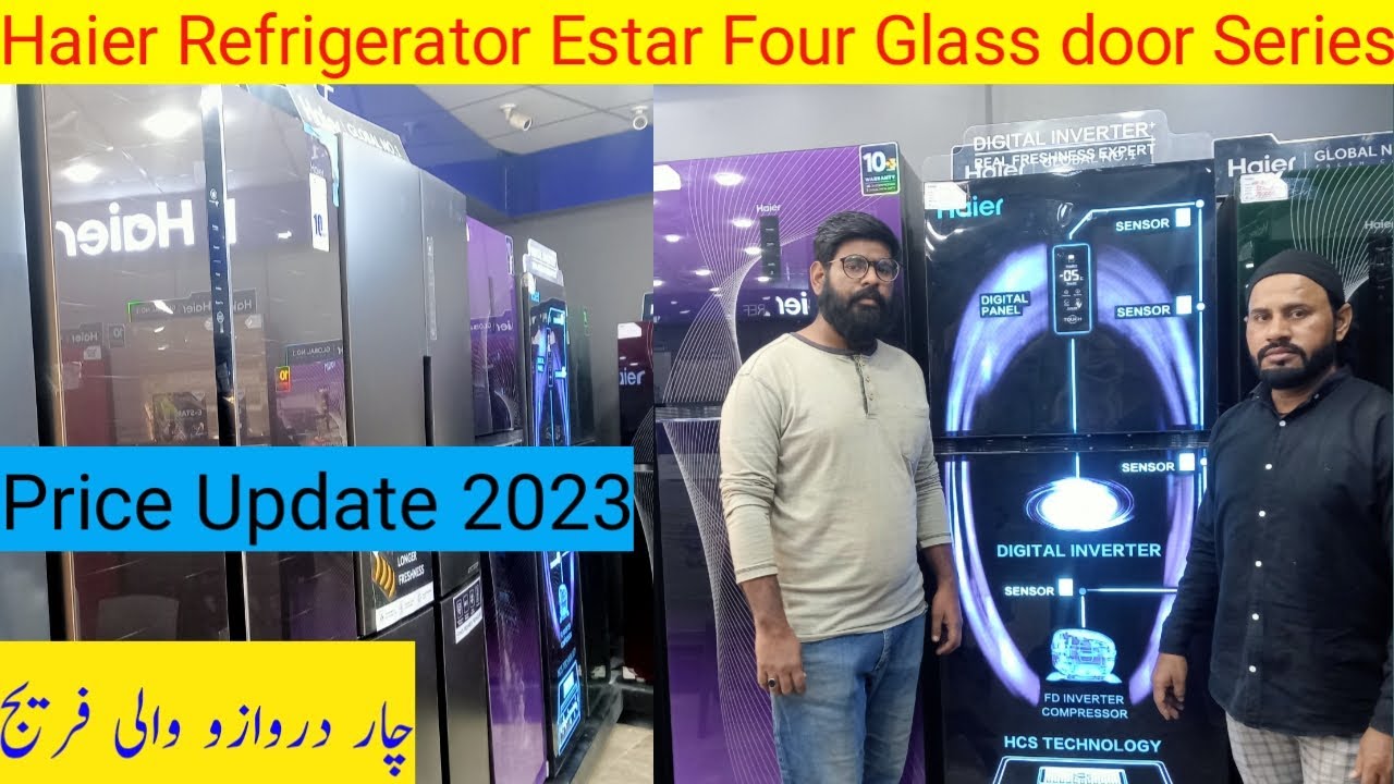Haier  Estar refrigerator | Glass doors fridge