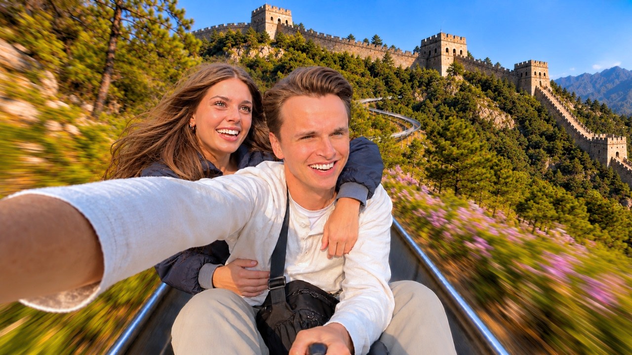 You Can SLIDE Down the Great Wall of China?! 🇨🇳