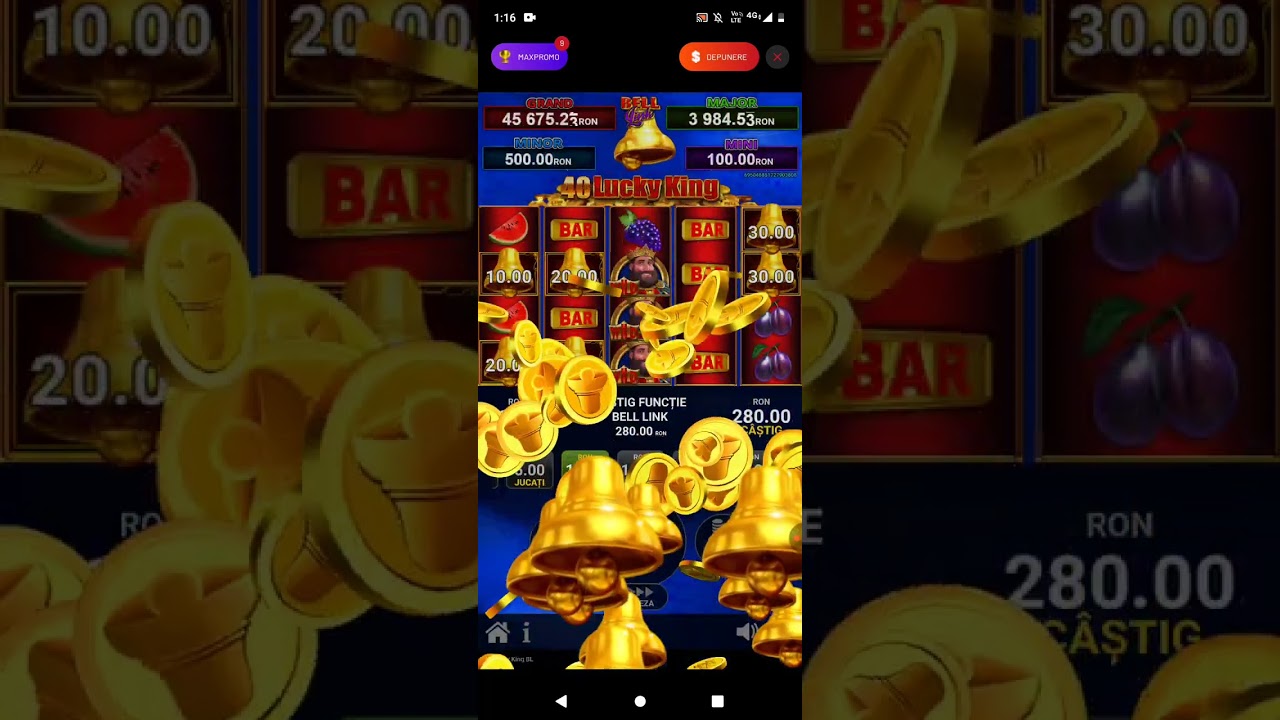 40 LUCKY KING Bell Link am prins clopotii si mi-a platit de nu a mai putut...