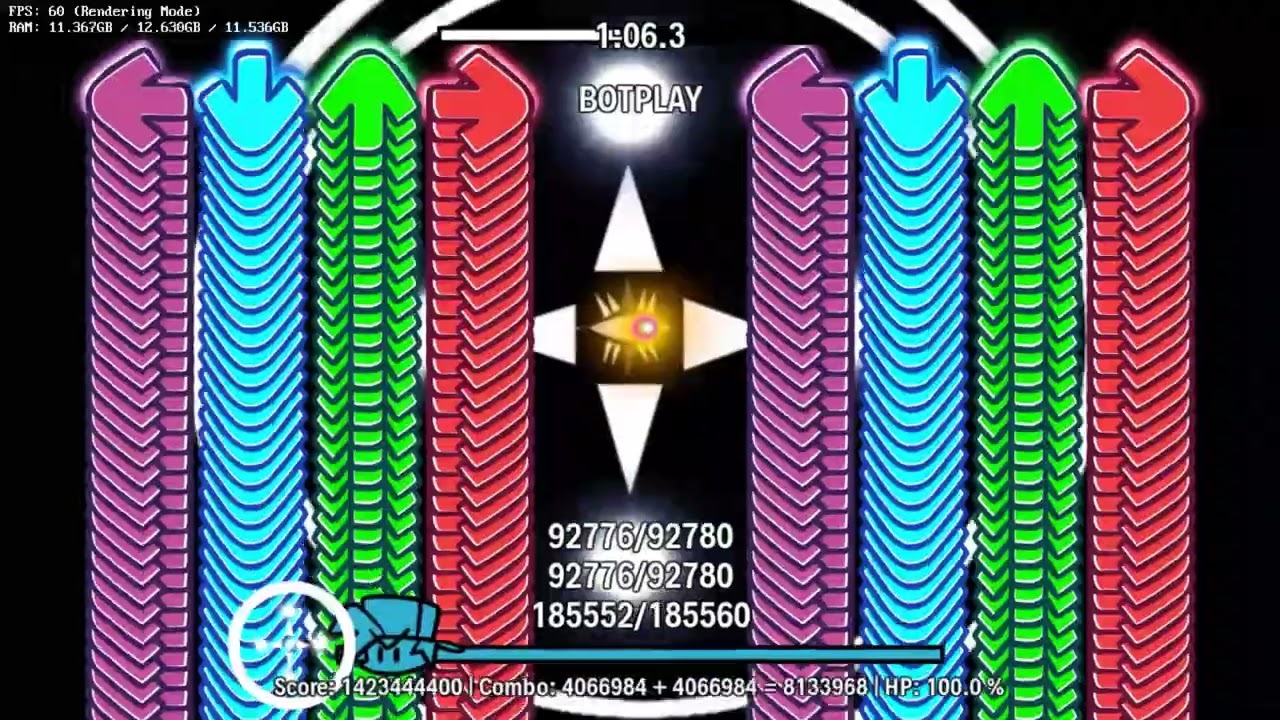 MY HARDEST NON-SPLITTED CHART IN FNF (16,379,904 NOTES)