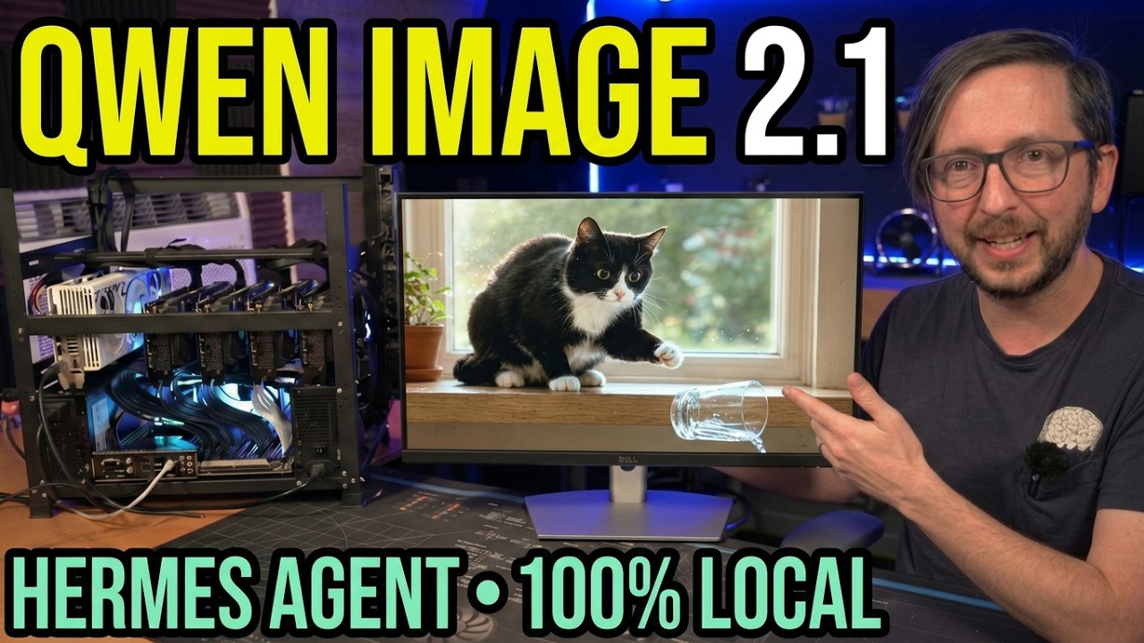 Qwen Image 2.1 + Hermes Agent Local AI Image Generation Review