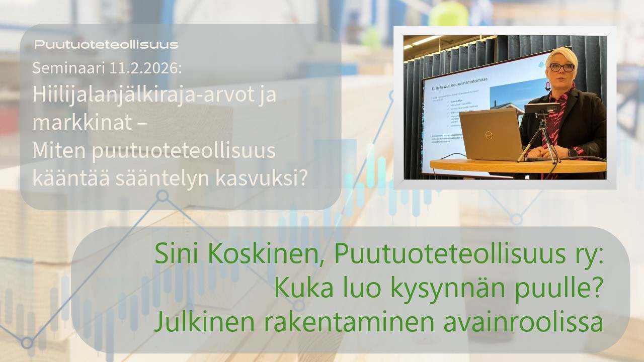 Hiilijalanjälkiraja-arvot ja markkinat -seminaari, osa 5: Sini Koskinen
