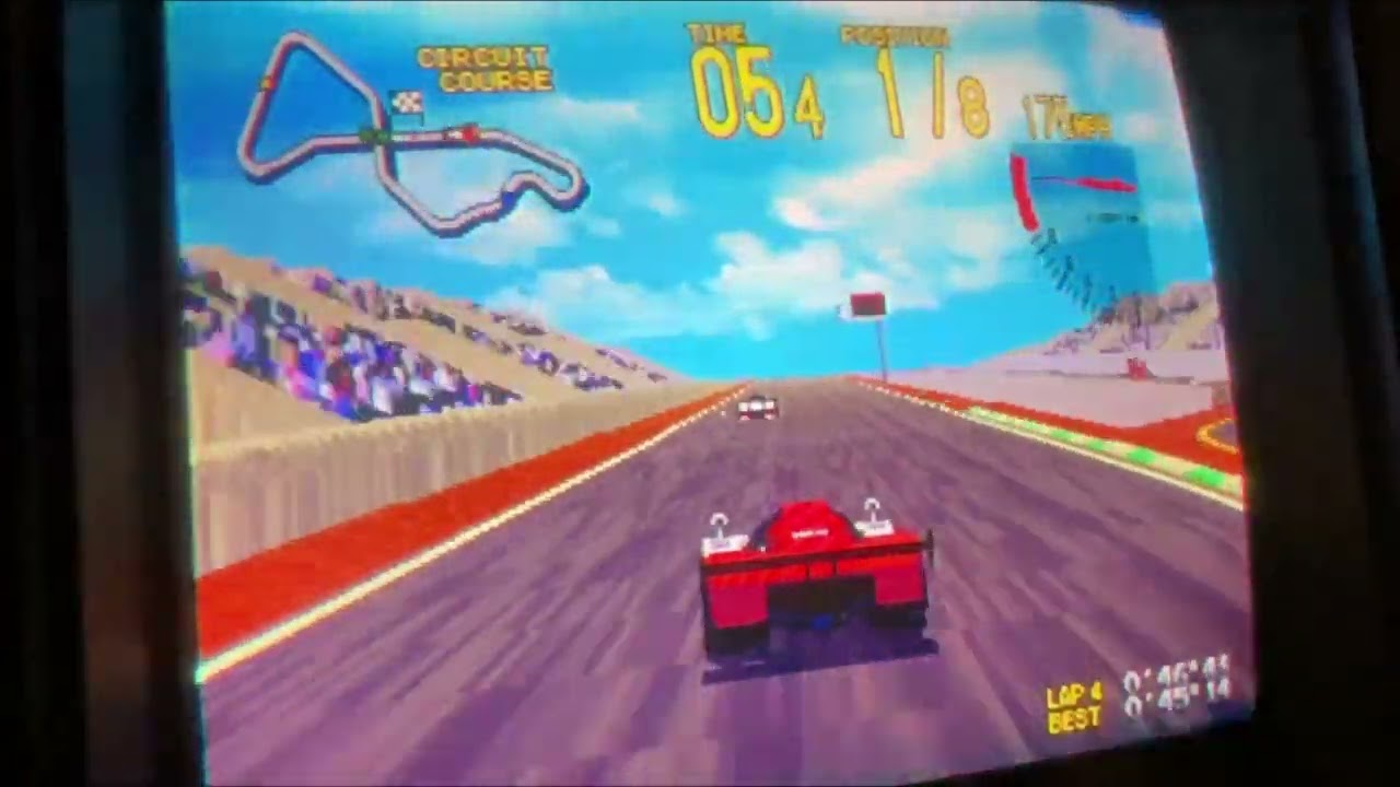 At the Arcade: Konami's Racin' Force Gameplay