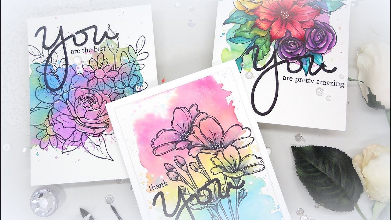Scrapbook and Card Today Card Cafe: Distress Oxide Watercolor