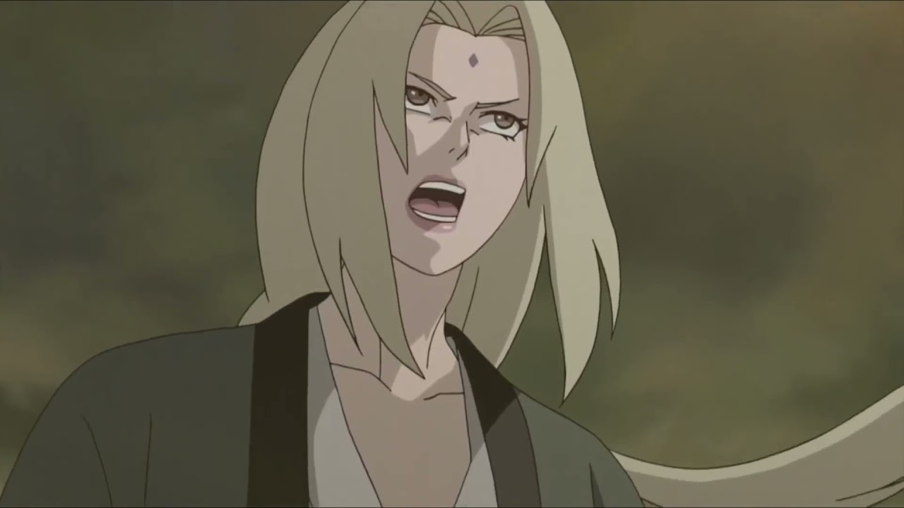 Madara Uchiha plays with 5 kage - Madara shows Kage his perfect Susanoo and cuts Tsunade in half