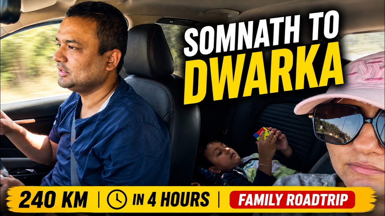 EP05 Somnath to Dwarka Road Trip | Scenic Drive via Porbandar | Bharat Ghoomo Vlogs