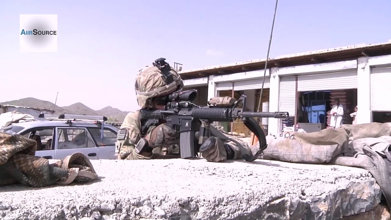 Whiskey Company Patrol in a Village. Khowst Province, Afghanistan