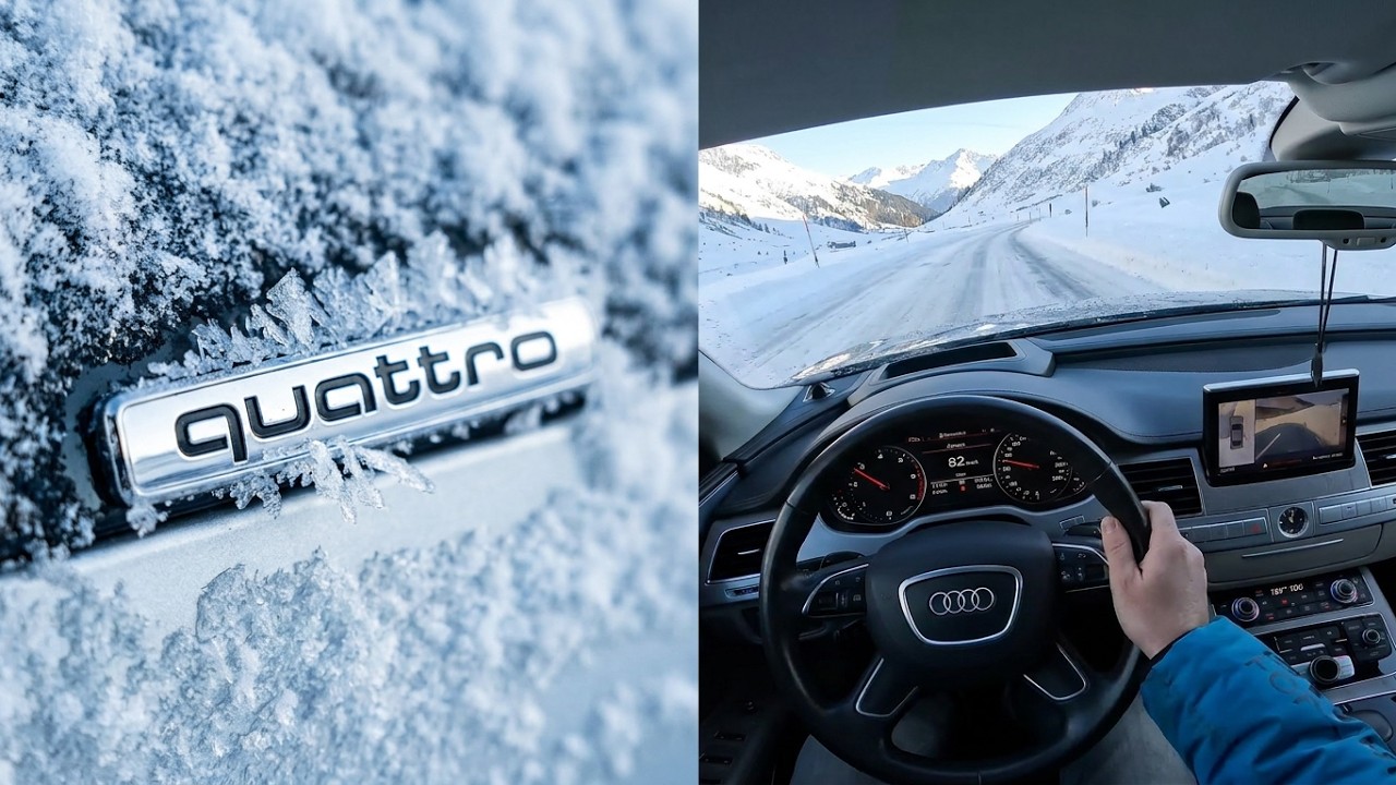 Audi A8L 4.2 TDI D4 Winter POV | Ruhpolding – Reit im Winkl | Quattro Snow Drive ⎥No Talk