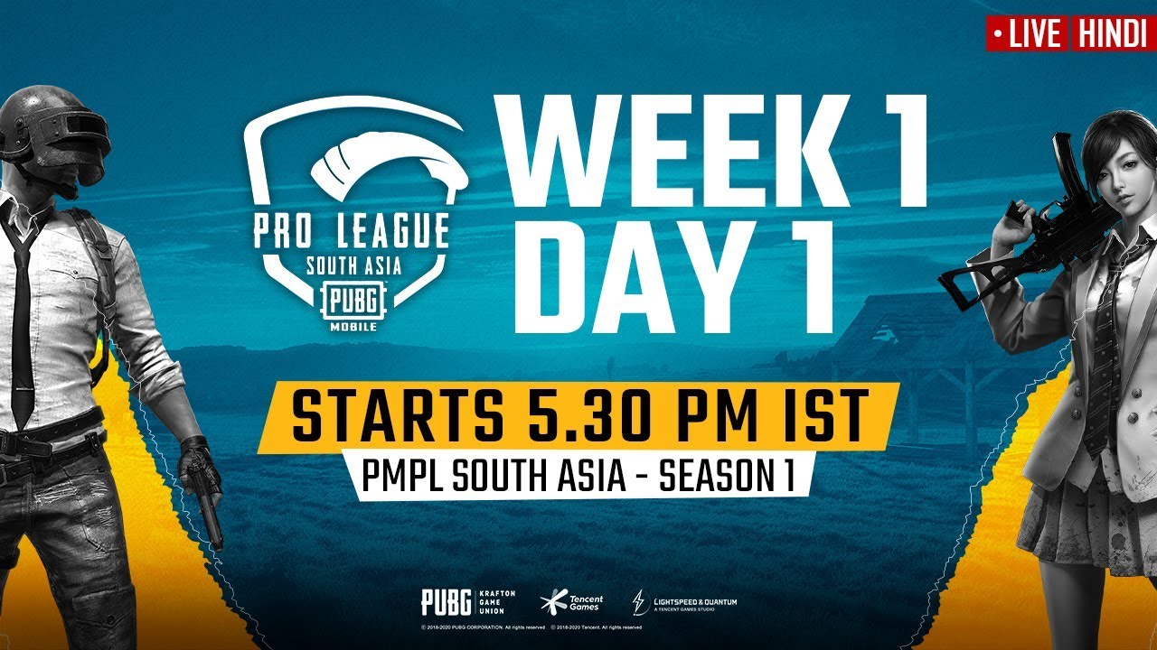 [Hindi] PMPL South Asia Day 1 W 1 | PUBG MOBILE Pro League S1