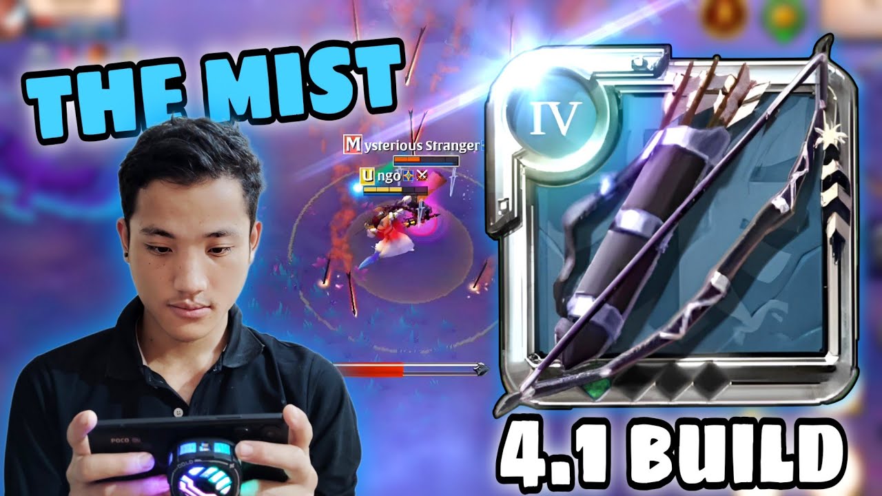 4.1 long Bow 🏹 solo mist pvp 💪||  mobile gameplay - Albion Online