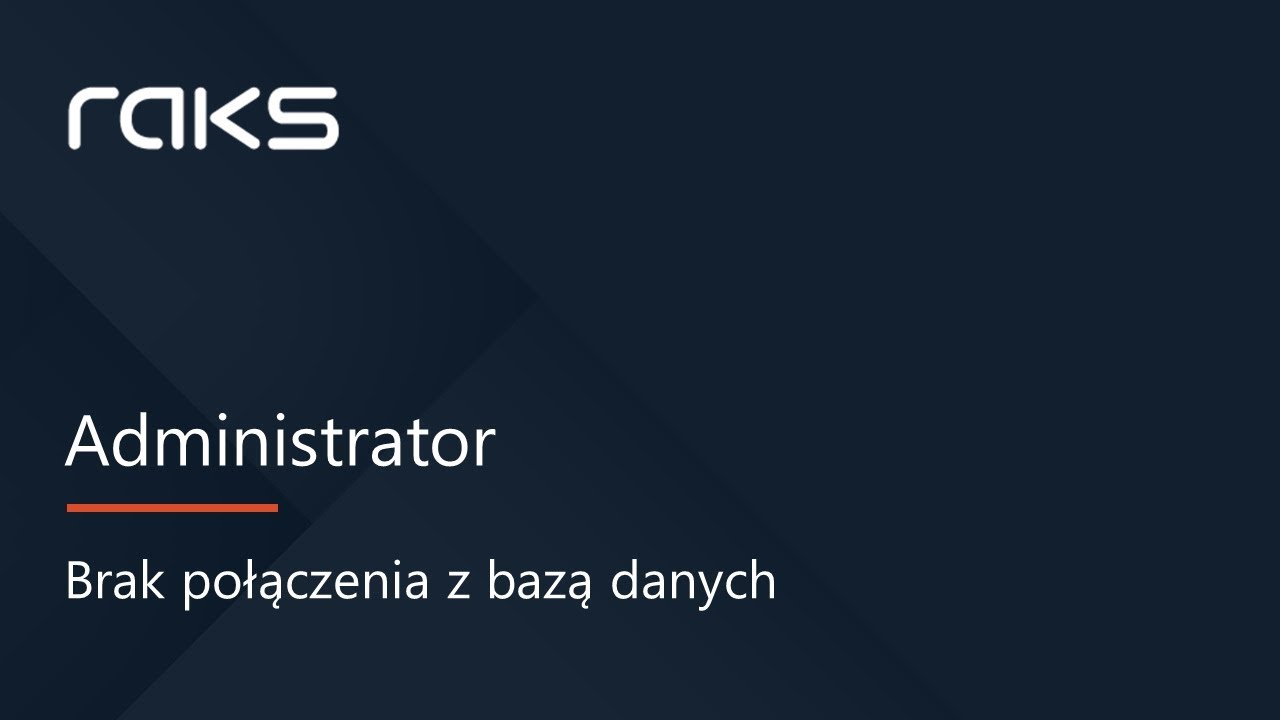 Brak połączenia z bazą danych.