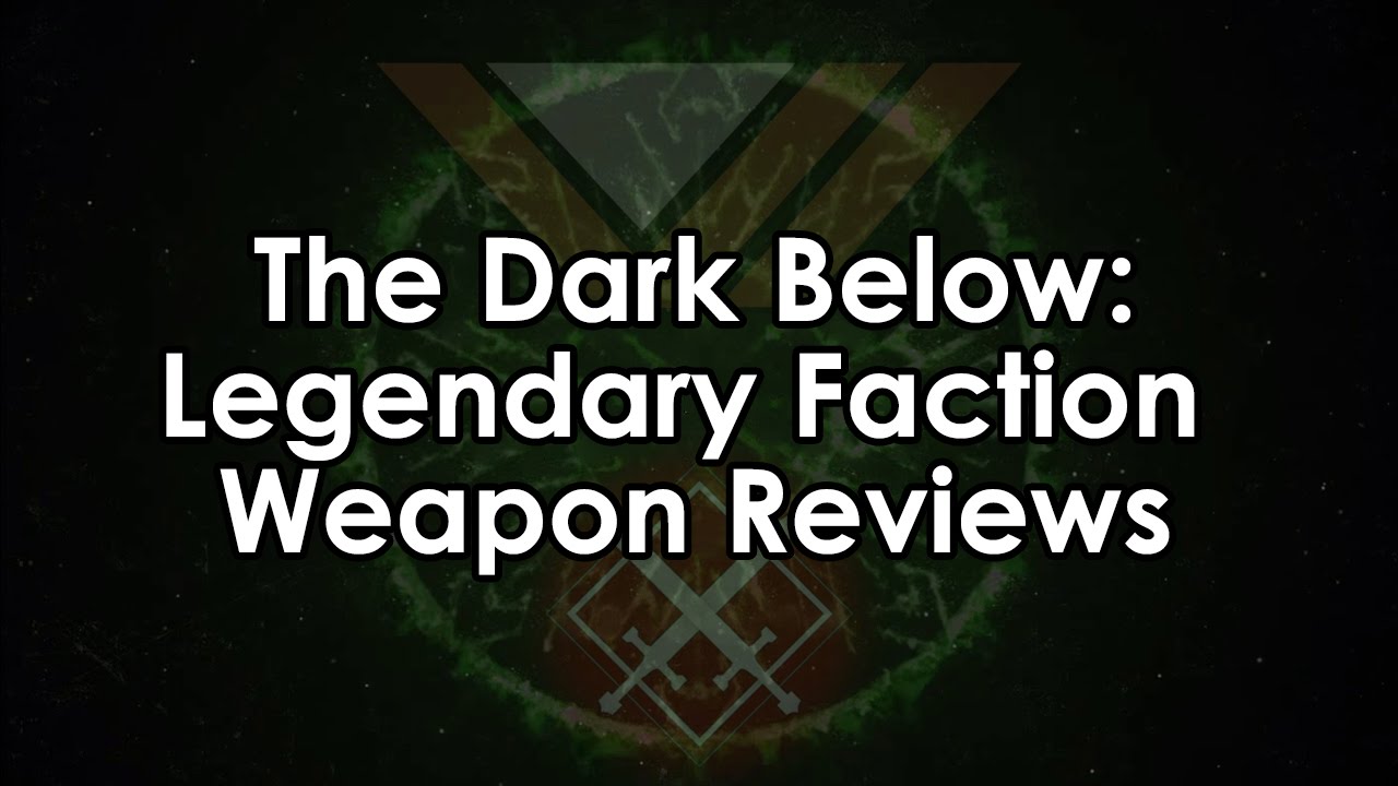 Destiny Dark Below: Legendary Faction Vendor Weapon Reviews (Best New Weapons)
