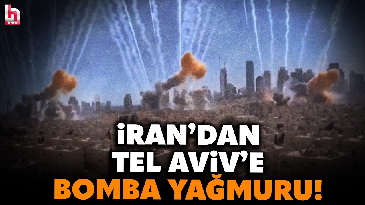 İran'dan İsrail'e BOMBA YAĞMURU! Tel Aviv'de art arda patlamalar!