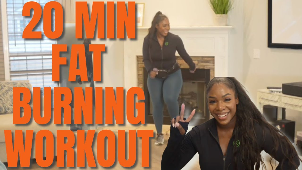 🔥20 MIN KNEE FRIENDLY AT HOME WORKOUT! ALL STANDING WALKING WITH WEIGHTS! FAT BURNING!