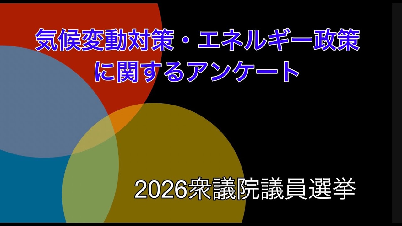 気候変動対策・エネルギー政策に関するアンケート