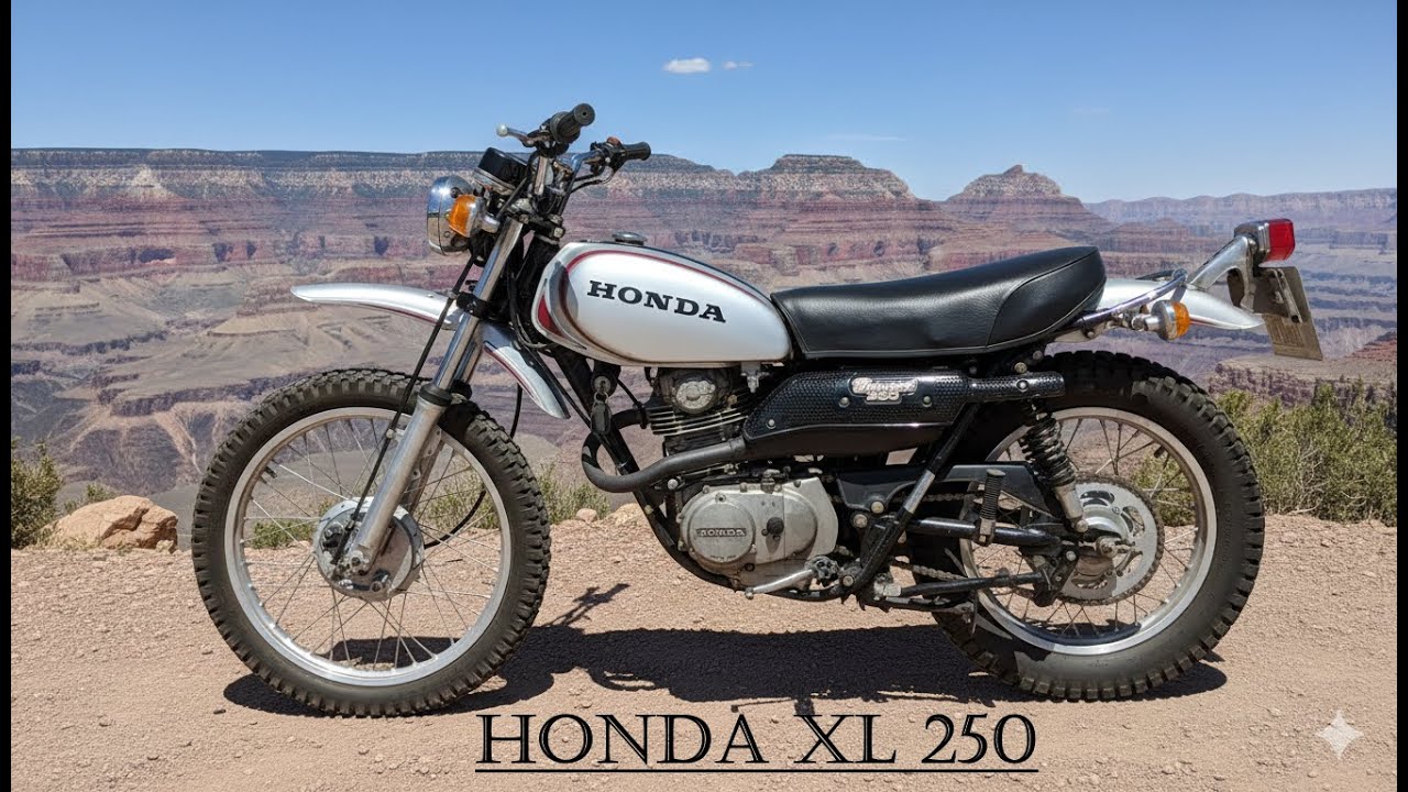 MOTO HONDA XL 250 del 1972 film 