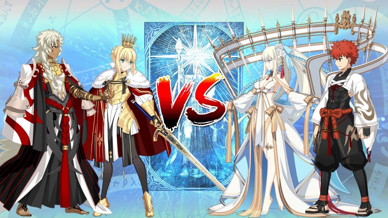 [FGO][JP] Битва коронации великих кастеров | Великий Соломон и Лорд Логрес против Саммер Морган и...