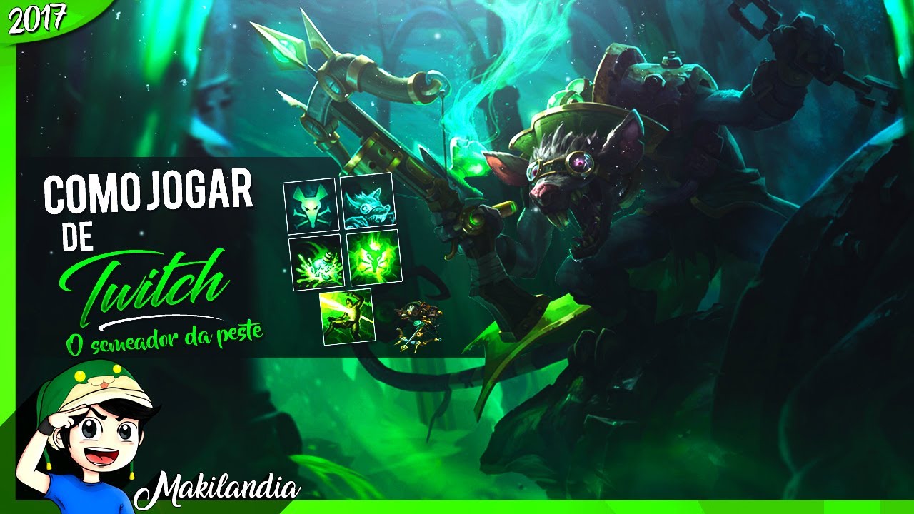 🔴 Como jogar de TWITCH em 14 minutos - League of Legends - Fala do champ S7 (Melhor Emboscada)