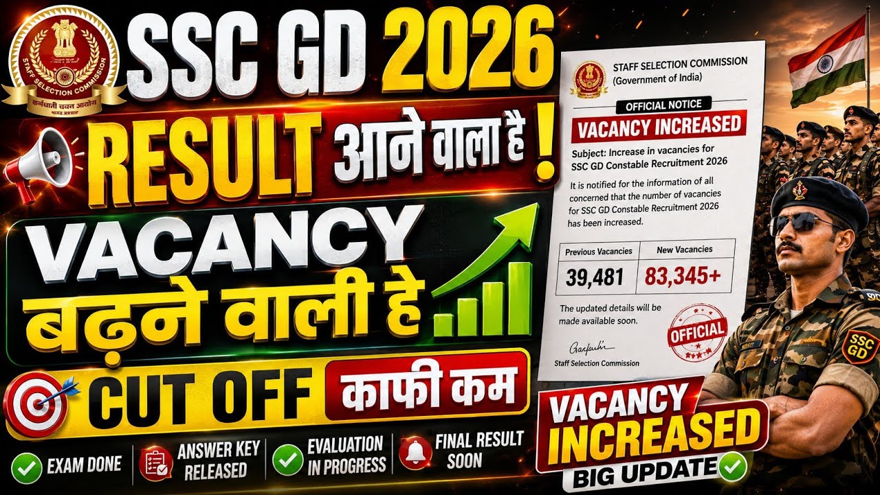 SSC GD Result Out Date 🛑| SSC GD Cut Off Kitna Jayega | SSC GD 75नबर वाले भी होंगे पास