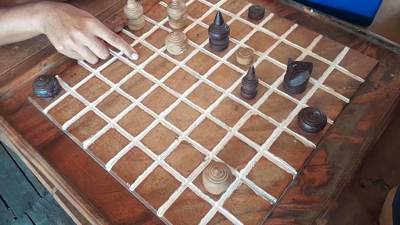 The United Nations fights with the Russian superpower.#chess #khmerchess #funny #oukchaktrang 