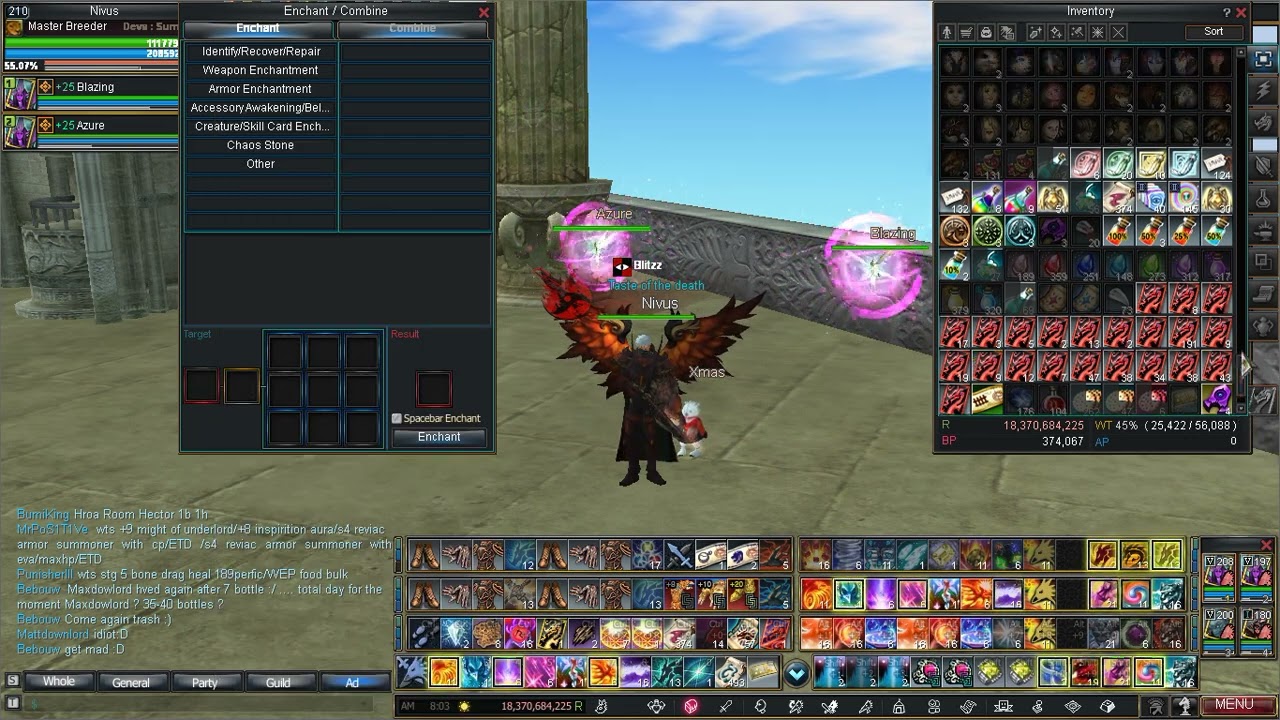 Rappelz - Upgrading Ethereal Pixie's Staffs (new system)