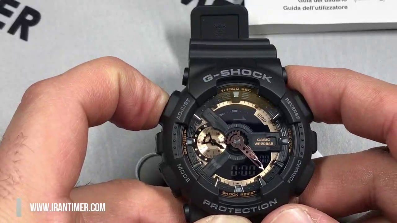 آموزش تنظیم ساعت مچی کاسیو ga-110rg (به زبان فارسی)