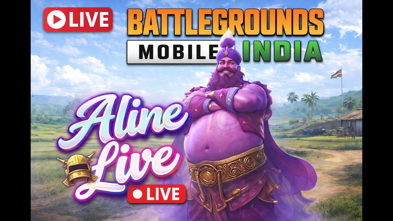NEW UPDATE LIVE WITH ALINE :) #bgmilive  #pubgmobile #bgmilive #alinegameryt