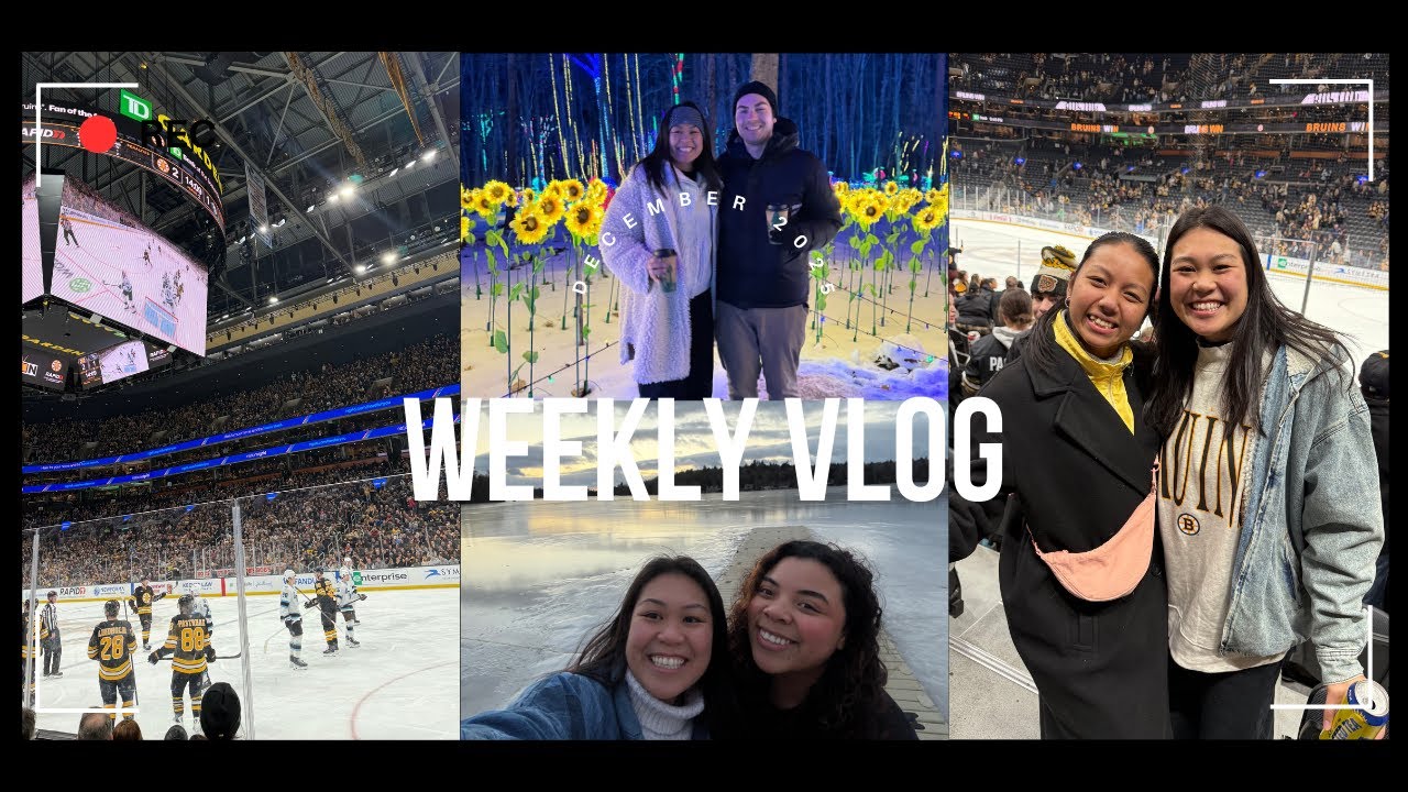 Weekly vlog: Bruins, sandy hill farm, surprise visit!