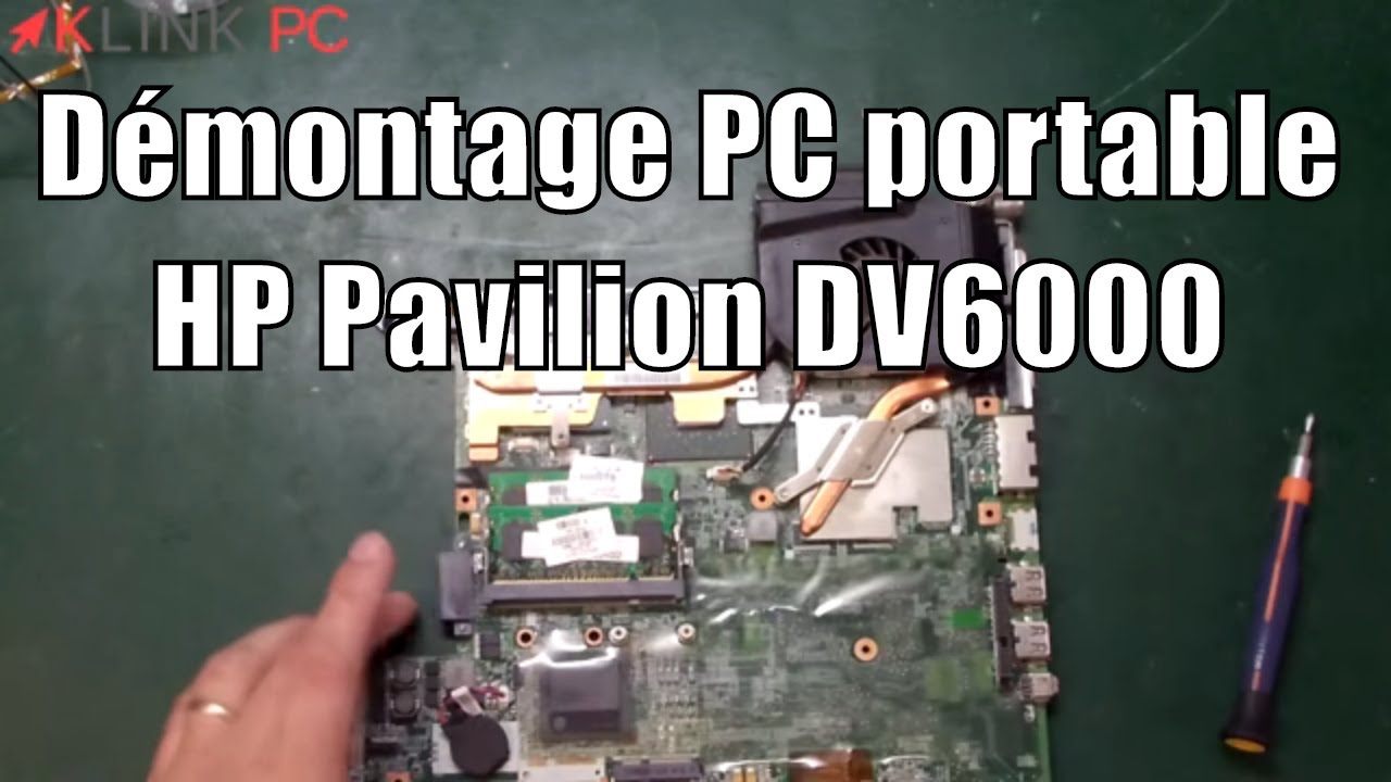 Как размонтировать ноутбук HP Pavilion DV6000