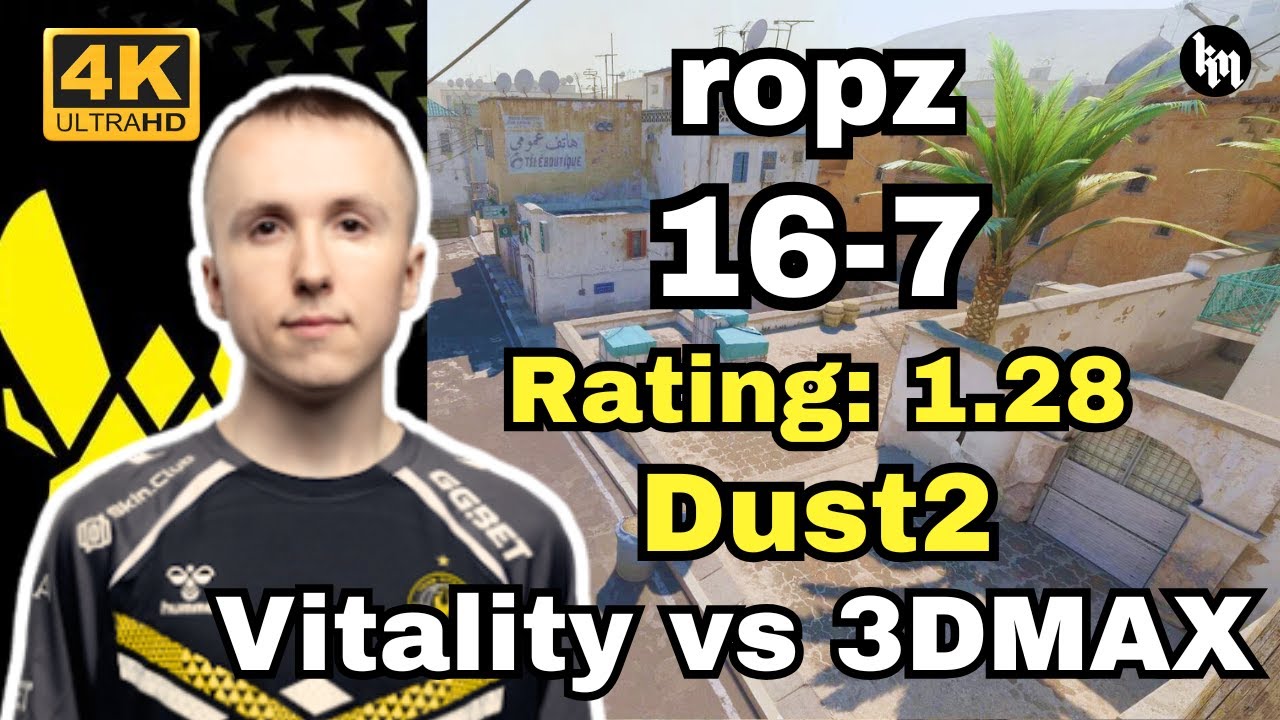 ropz (16-7) Vitality vs 3DMAX (Dust2) | ESL Pro League Season 21