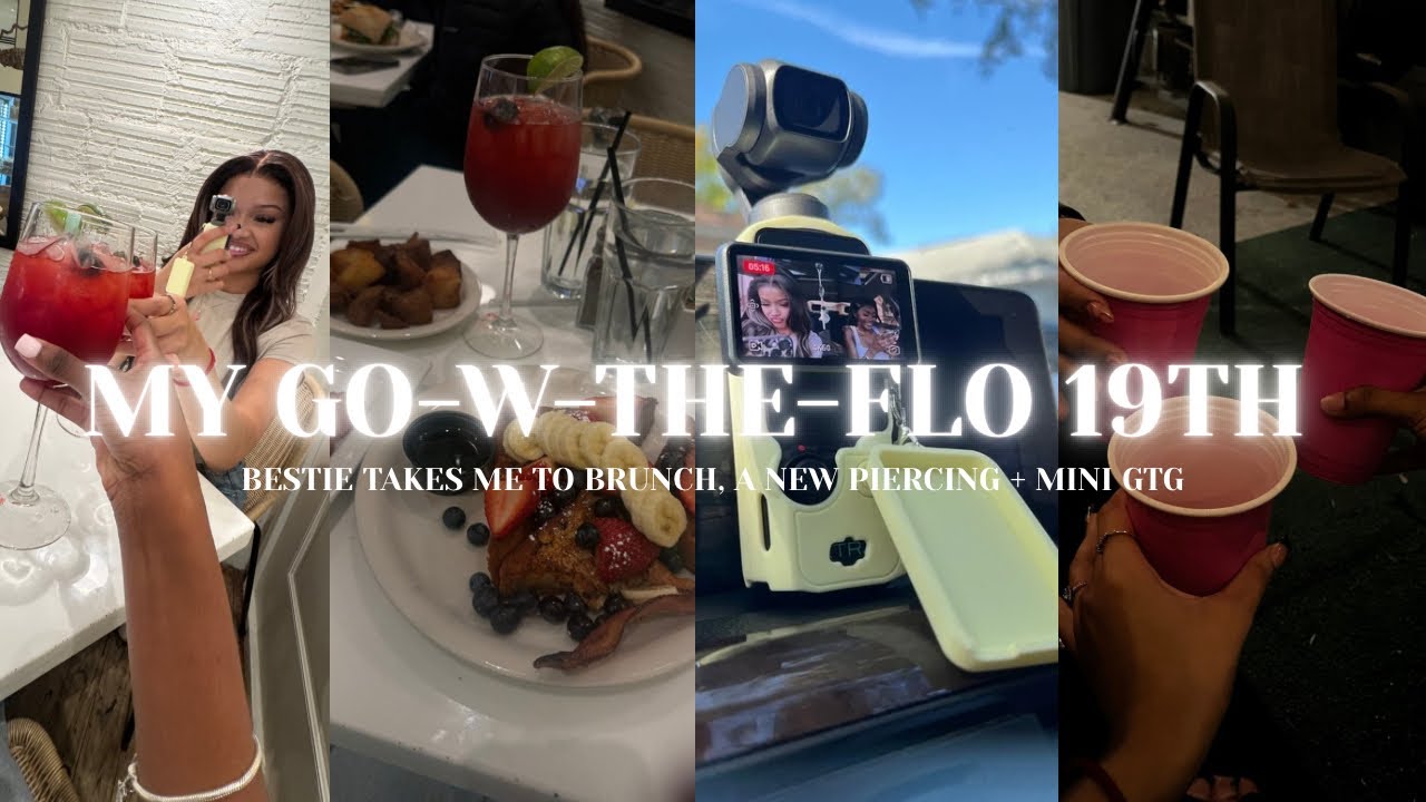 MY GO-W-THE-FLO BIRTHDAY| bestie gets me brunch, a new piercing, new ring+ mini gtg