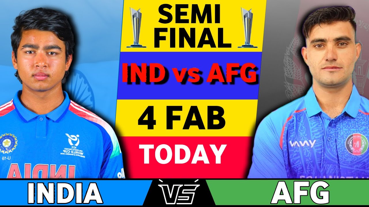 India U19 vs  Afghanistan U19T20 Match | AFG U19 VS IND U19 Match Score & Commentary