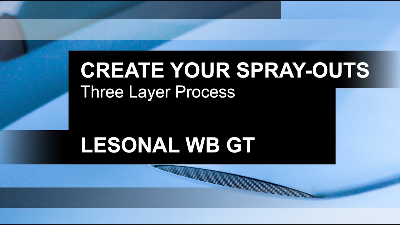 01 LESONAL BASECOAT WBGT Three Layer Spray Outs 2024 1