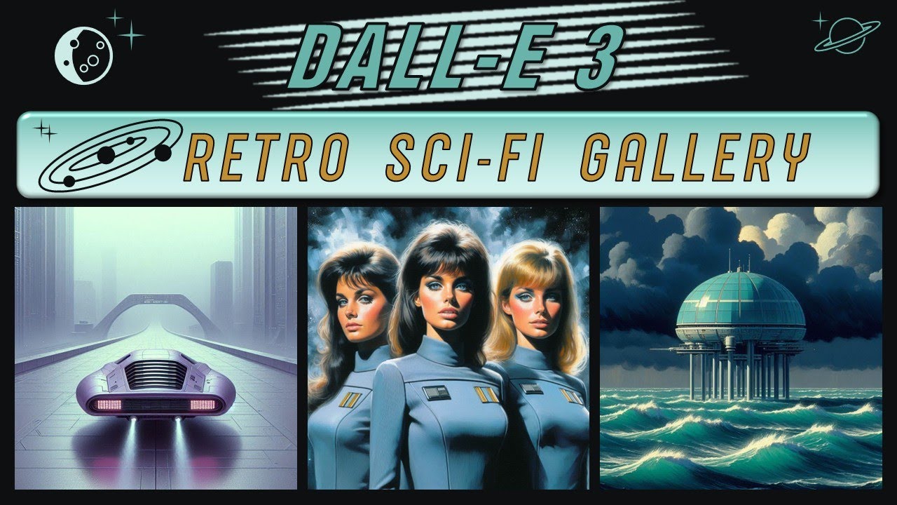DALL-E 3 Retro Sci-Fi Image Gallery