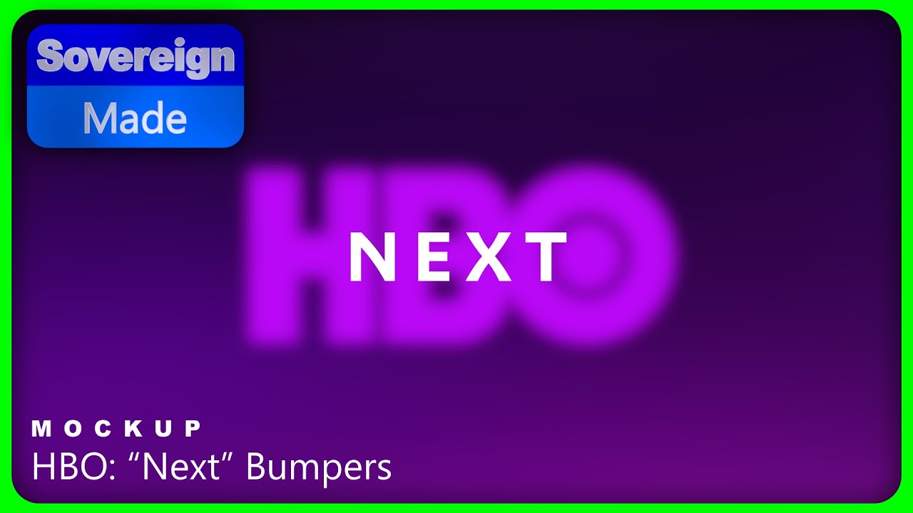 Брендинг HBO (2024/25) — заставки «Next» | Макет | SovereignMade