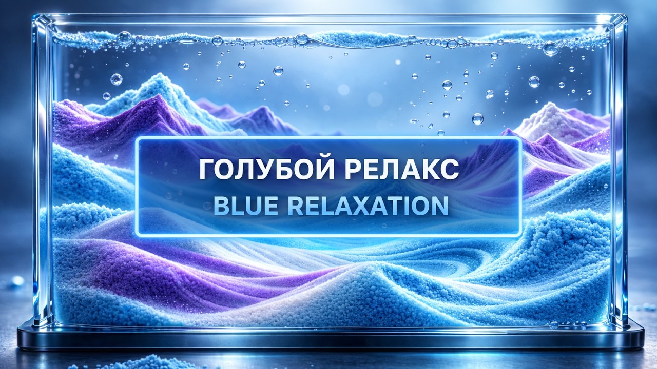 Голубой движущийся песок — релакс антистресс 1 час 💙