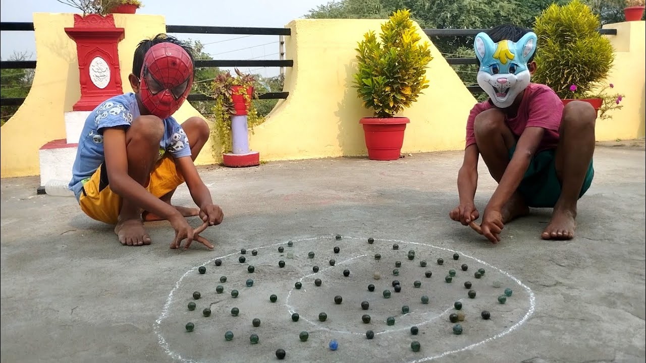 kancha master | village game kanche | how to play marbles |