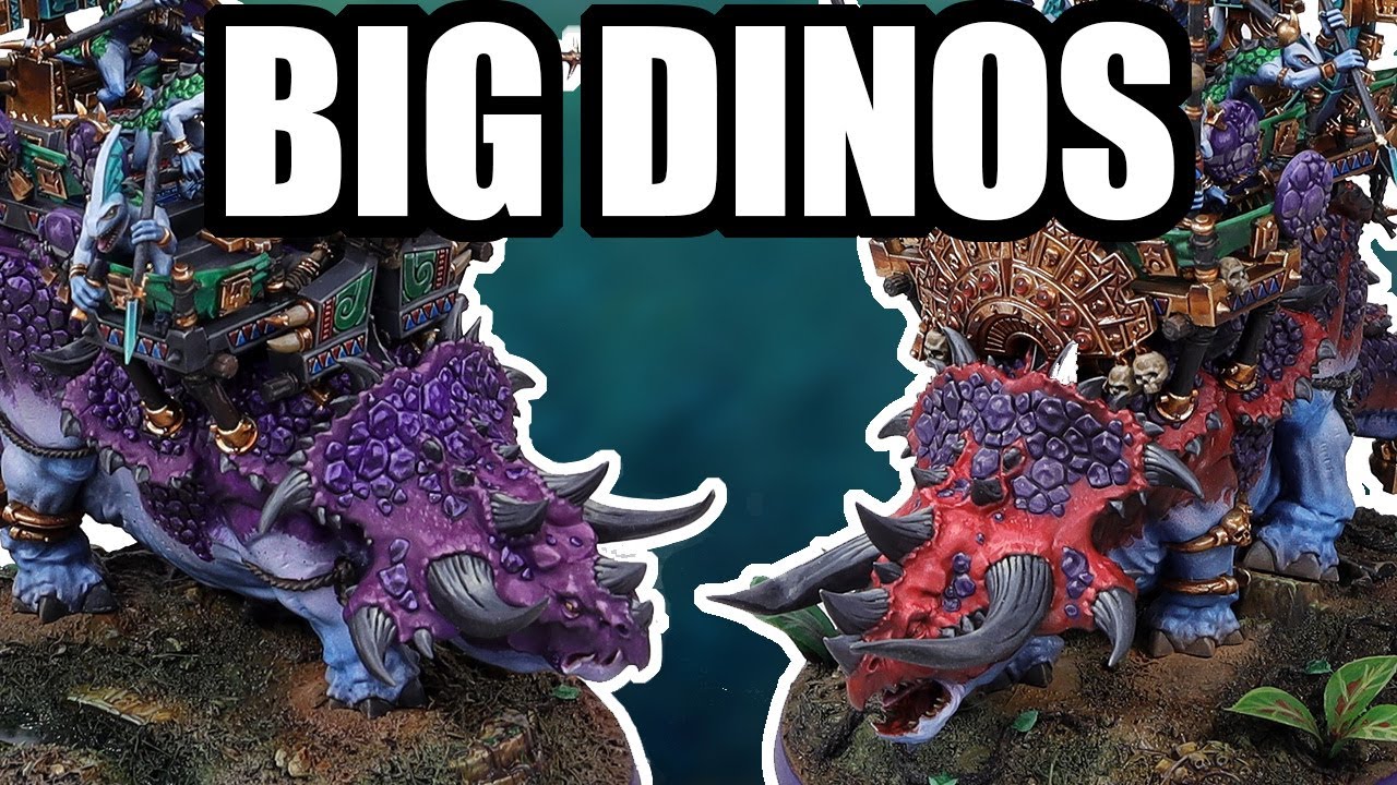 Painting Stegadons part 1: the dinos | Painting Seraphon | Fully Painted