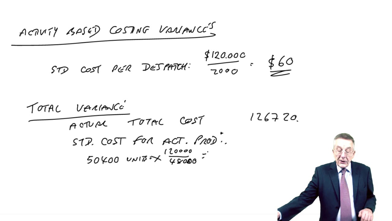Activity Based Costing Variances - Variance analysis - ACCA Performance Management (PM)