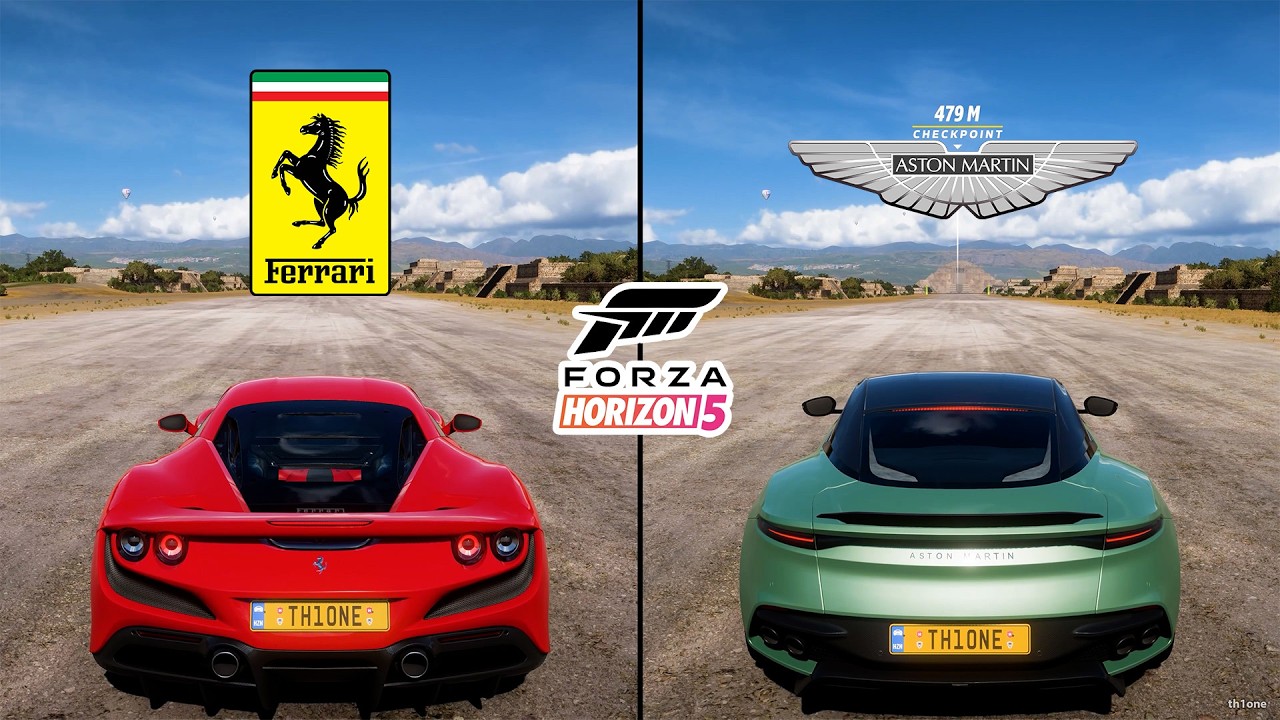 Forza Horizon 5 | Ferrari F8 Tributo 2019 vs. Aston Martin Superleggera 2019 Performance Comparison