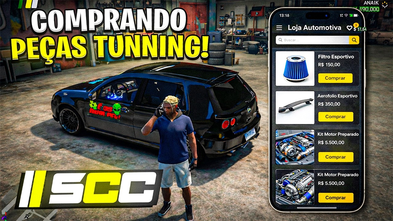 COMPRANDO as PEÇAS PARA TUNNAR MEU GOLF GTI! CHEGANDO A HORA - STREET CAR CLUB RP