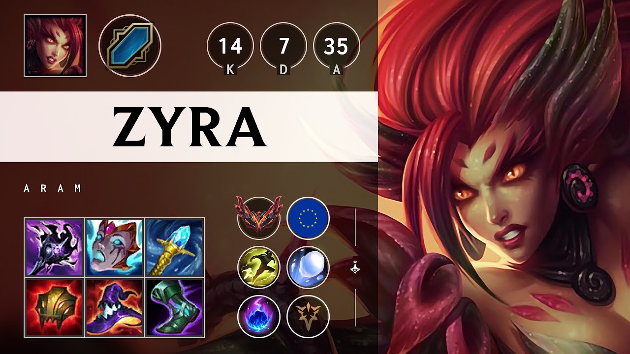Zyra ARAM - EUW Grandmaster Patch 25.16