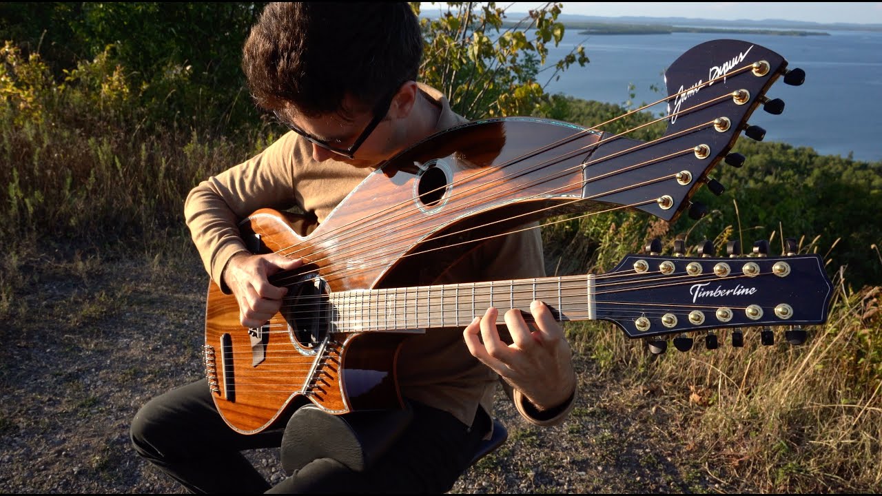 Goodness of God - 26 String Harp Guitar Cover - Meditative Version
