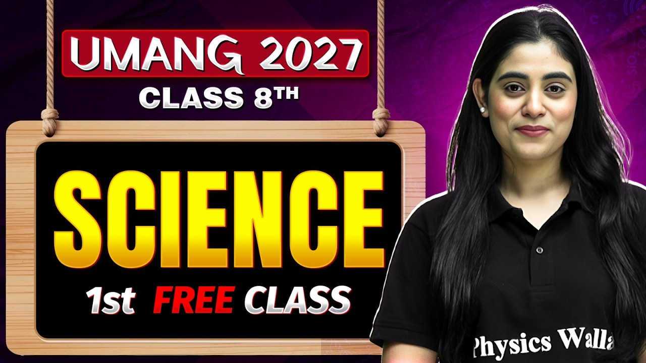 First FREE Science Class by Samridhi Ma'am | Class 8th Umang 2027 Batch 🔥