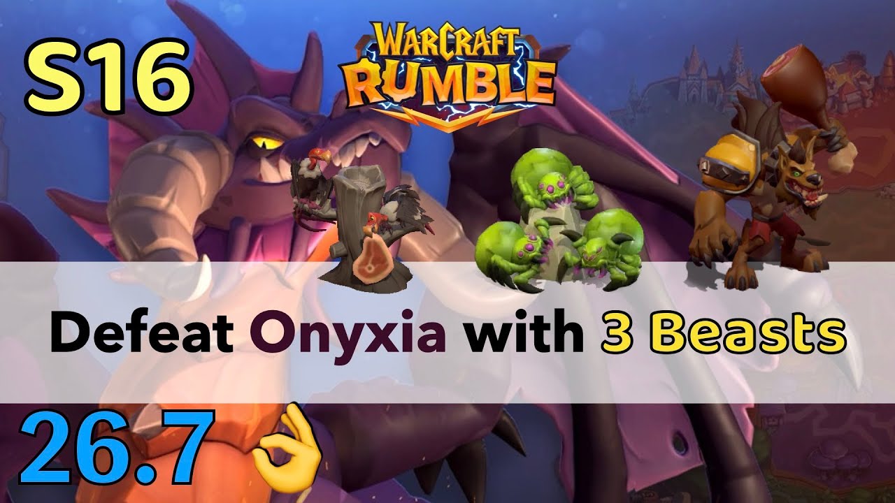 魔獸兵團 奧妮克希亞 onyxia 霍格 avg. 26.7 - 搭配蜘蛛禿鷹的打法 - S16
