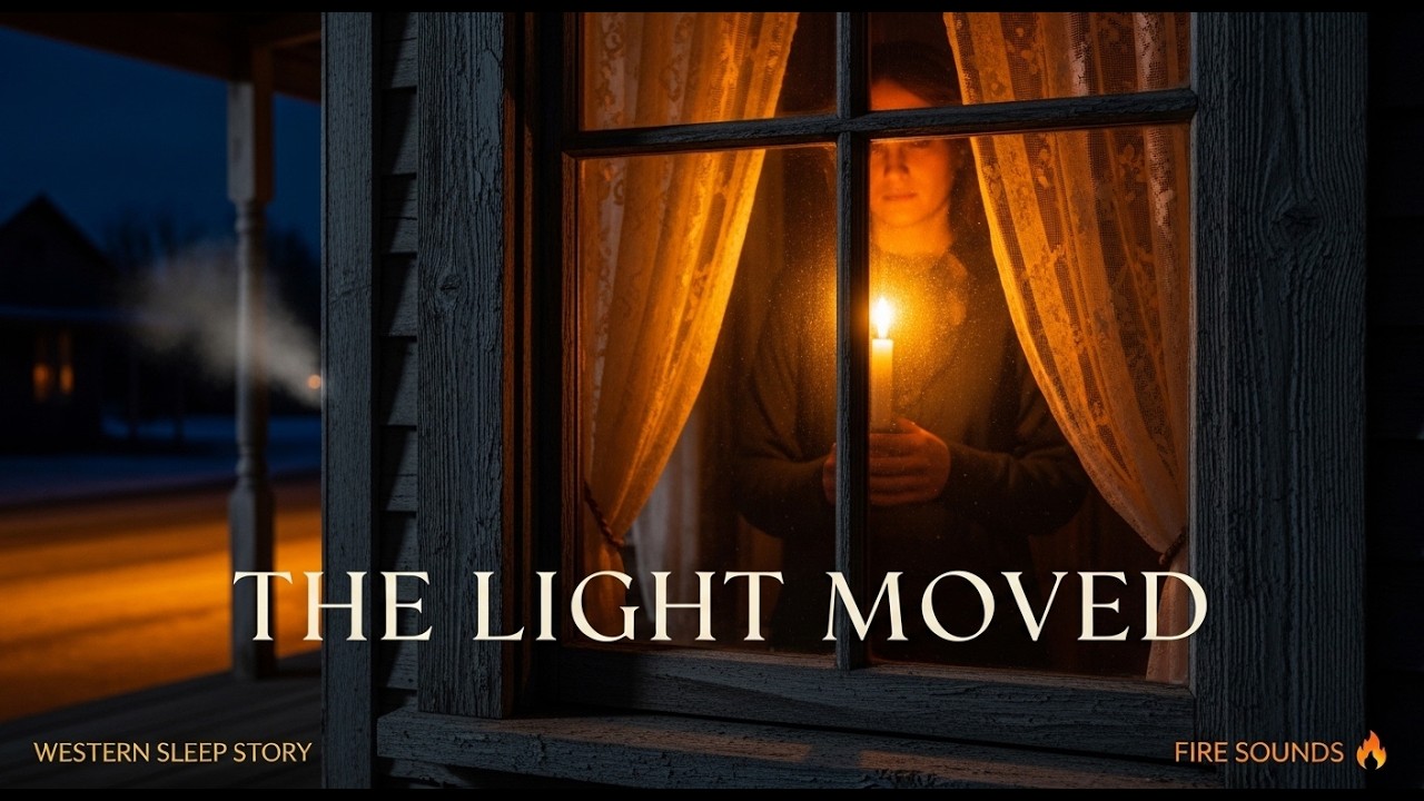 The Lantern Flickered Twice Fire Sounds | A Peaceful Western Bedtime Story